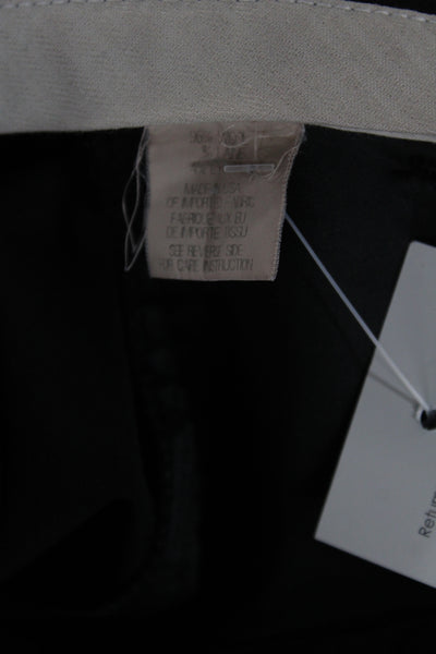 Theory Womens Dress Pants Black Wool Button Inseam 31 Size 0