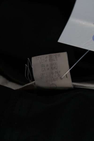 Theory Womens Dress Pants Black Wool Button Inseam 31 Size 0