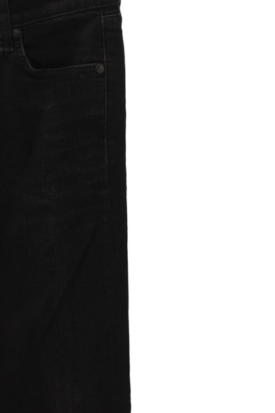 Rag & Bone Womens Black Skinny Jeans Button Cotton Blend Mid Rise Size 24