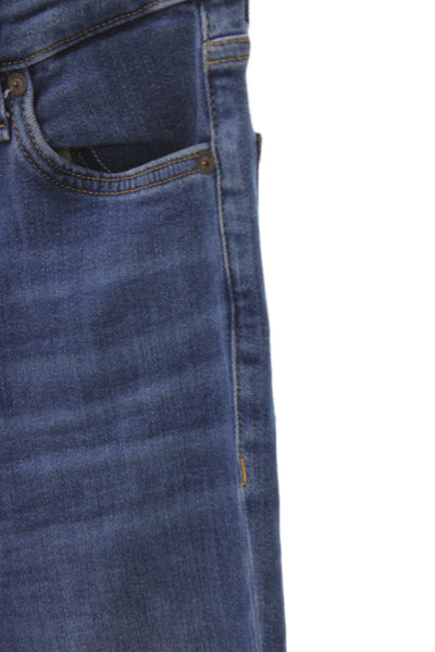 Rag & Bone Womens Flared Jeans Blue High Rise Button Fly 33 Inseam Size 23