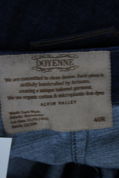 Alvin Valley Women Flared Blue Jeans Cotton Blend Button Fly Size 40