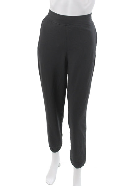 Lululemon Womens Jogger Pants Black 82% Nylon Athleisure Size 8