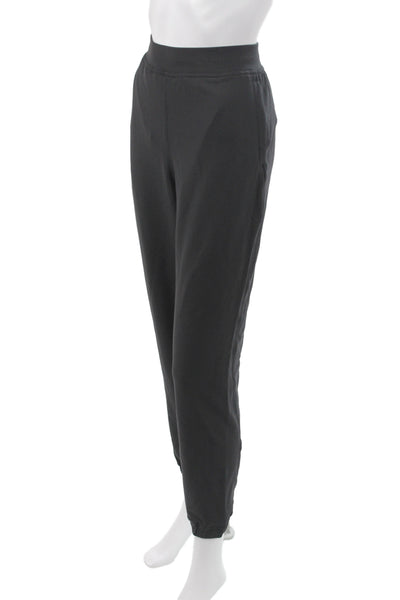 Lululemon Womens Jogger Pants Black 82% Nylon Athleisure Size 8