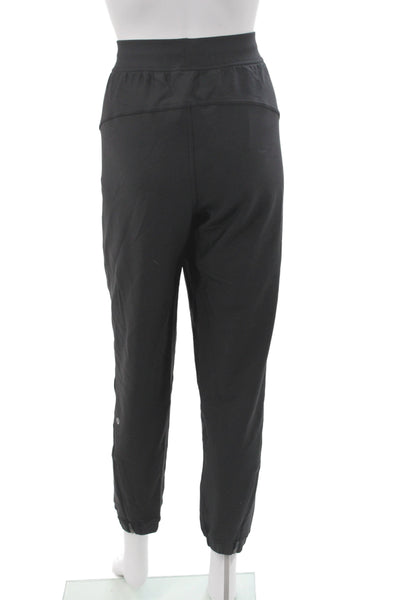 Lululemon Womens Jogger Pants Black 82% Nylon Athleisure Size 8
