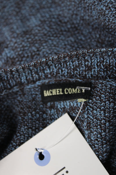 Rachel Comey Womens Blue Crew Neck Pullover Sweater Short Sleeve Size S