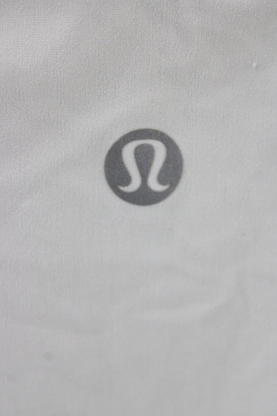 Lululemon Women Gray Modal Crew Neck Basic T-Shirt Short Sleeve Size S