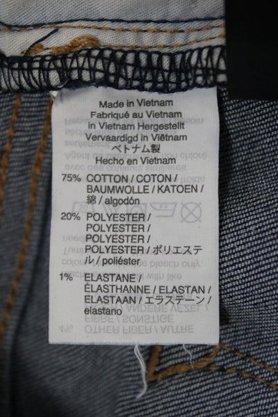 J Crew Womens Skinny Jeans High Waist Blue Cotton Button Size 29