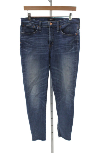 J Crew Womens Skinny High Waist Blue Cotton Jeans Size 29