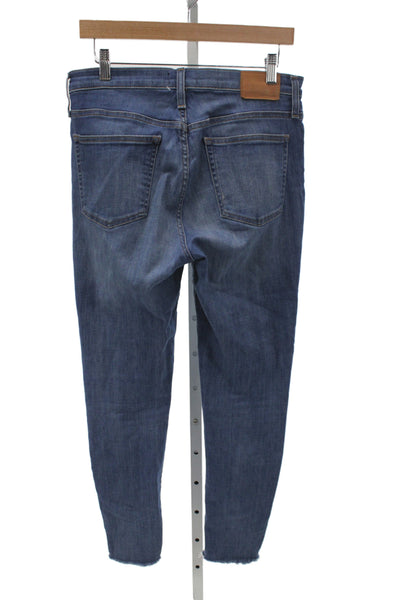 J Crew Womens Skinny High Waist Blue Cotton Jeans Size 29