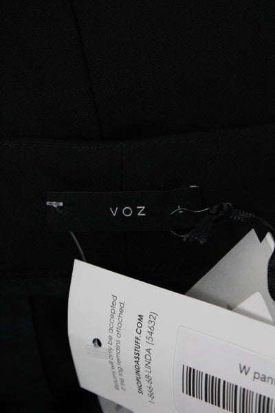 Voz Womens Dress Pants Black Minimalist 31in Inseam Size L