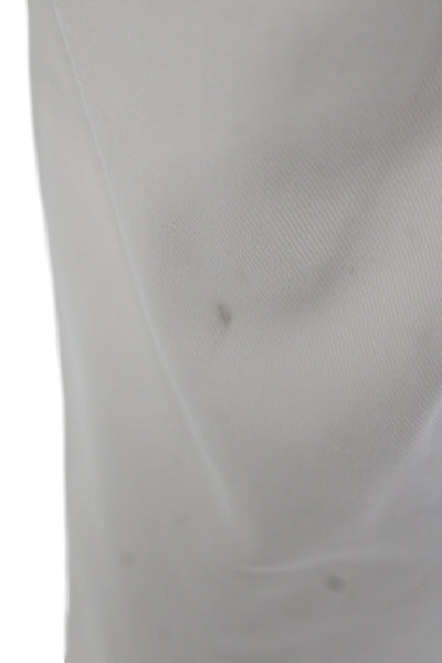 Nili Lotan Womens White Chino Pants Button Closure Size 4