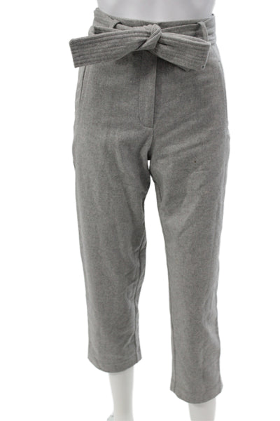 Wilfred Womens Ankle Pants Gray 68% Wool Button Closure Classic Size 00