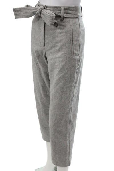Wilfred Womens Ankle Pants Gray 68% Wool Button Closure Classic Size 00