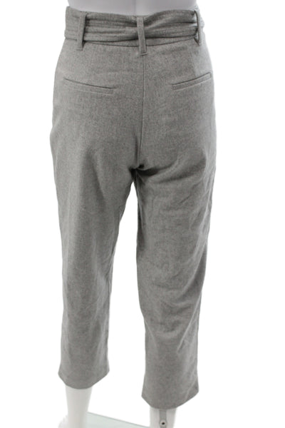 Wilfred Womens Ankle Pants Gray 68% Wool Button Closure Classic Size 00