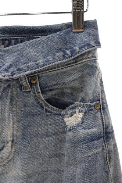 Pistola Womens Blue Straight Jeans Mid Rise Cotton Inseam 26 Size 24