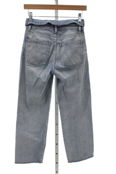 Pistola Womens Blue Straight Jeans Mid Rise Cotton Inseam 26 Size 24