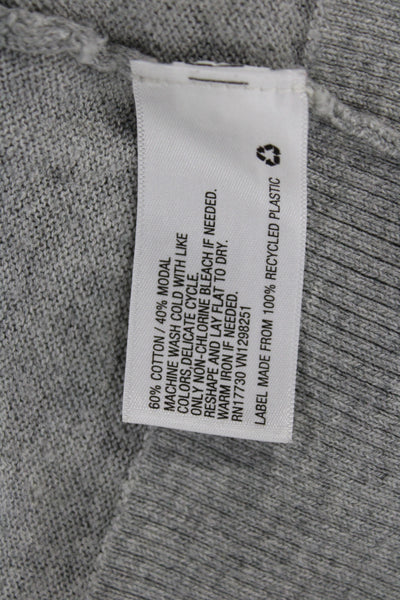 Merona Womens Gray Cardigan 3/4 Sleeve Cotton Classic Size S