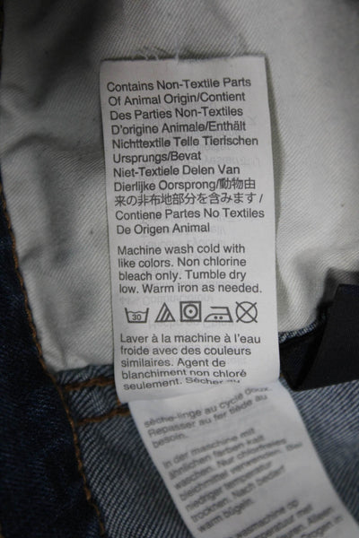 Madewell Womens Skinny Jeans Blue High Rise Button Cotton Size 26P