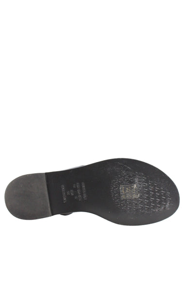 Vicenza Womens Carmel By The Sea Asymmetrical Strap Sandals Black Size 7