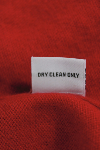 The Cashmere Project Women Red Boat Neck Long Sleeve Pullover Cashmere Size S