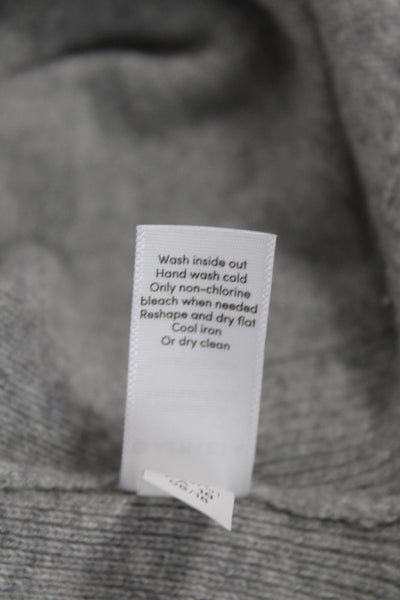Athleta Womens Pullover 100% Cashmere Gray Crew Neck Long Sleeve Size XS
