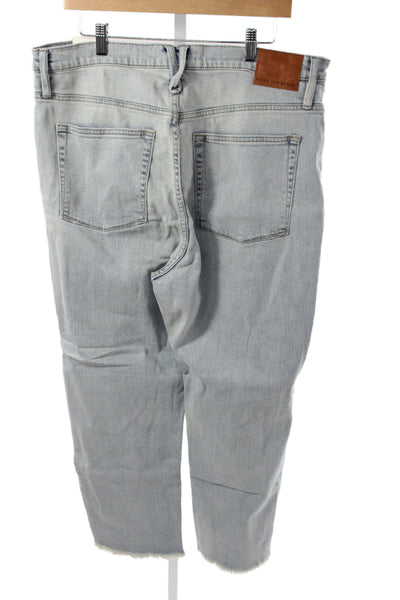 Point Sur Denim Women Boyfriend Jeans Blue Cotton High Rise Size 33