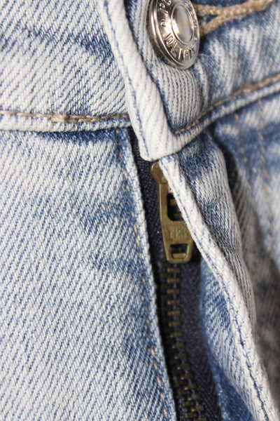 Point Sur Denim Women Boyfriend Jeans Blue Cotton High Rise Size 33