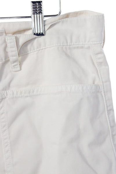Velvet by Graham & Spencer Women Cargo Pants Ivory Cotton Size 10