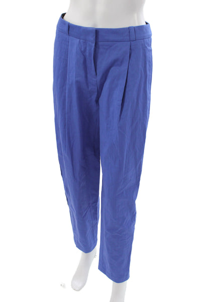 Jason Wu Women Dress Pants Blue 64% Cotton Hook & Eye Size 2
