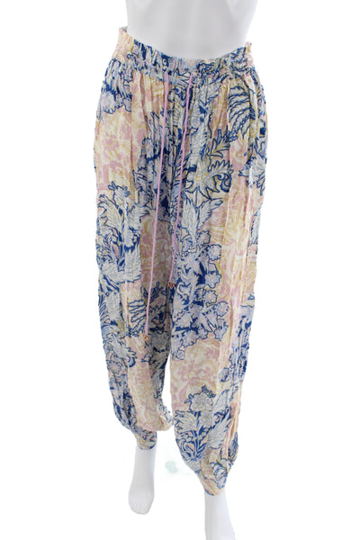Intimately Free People Women Harem Pants Floral Viscose Size S