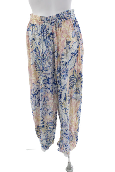 Intimately Free People Women Harem Pants Floral Viscose Size S