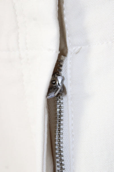 Wilfred Free Womens Chino Pants Ivory Button Cotton 31in Inseam Size 0