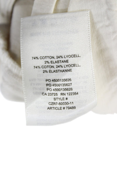 Wilfred Free Womens Chino Pants Ivory Button Cotton 31in Inseam Size 0