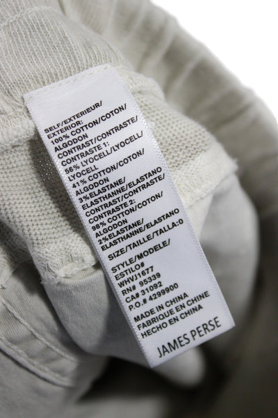 James Perse Women Beige Jogger Pants 100% Cotton Pull On Size 0