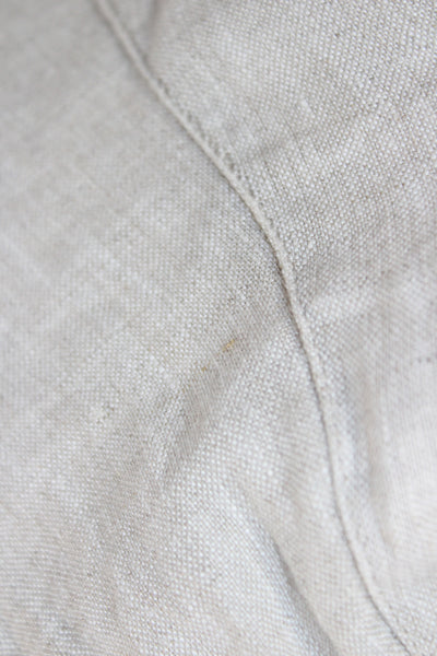Faherty Women Cropped Linen Pants Beige Size S