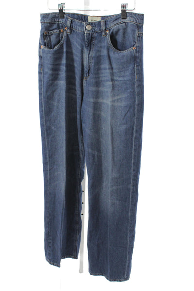 DL1961 Women High Rise Straight Jeans Blue Cotton Size 27