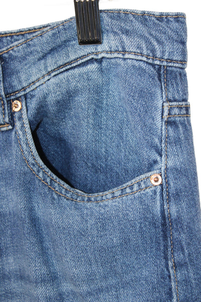 DL1961 Women High Rise Straight Jeans Blue Cotton Size 27