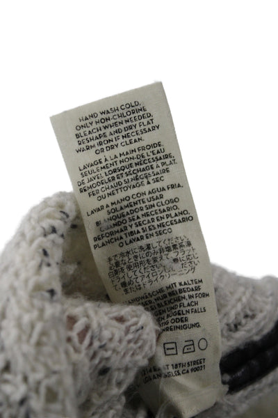 J Brand Womens Ivory Turtleneck Wool Pullover Sweater Long Sleeve Size L