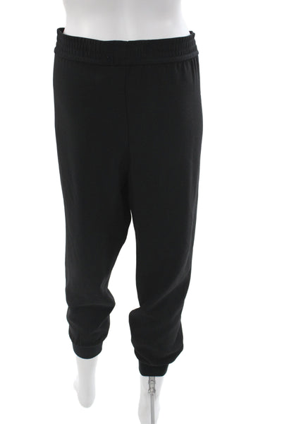 Joie Womens Black Jogger Pants Polyester Pull On Size L