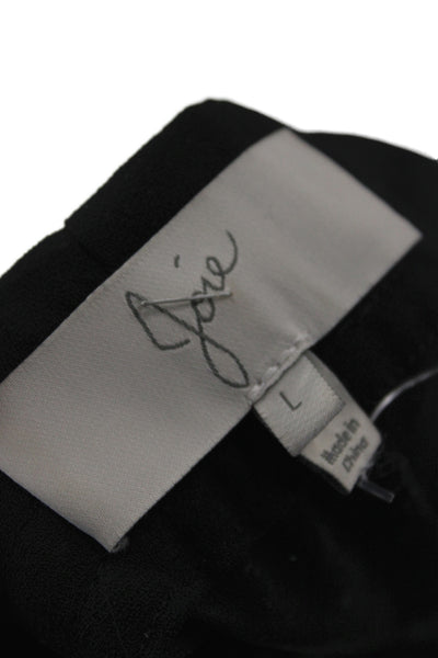 Joie Womens Black Jogger Pants Polyester Pull On Size L