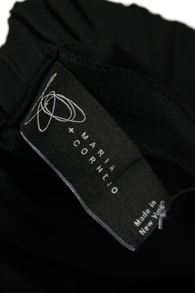 Maria + Cornejo Women Jogger Pants Black Pull On Size S