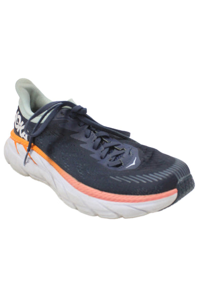 HOKA Womens Mesh Lace-Up Tied Running Sneakers Navy Size 9
