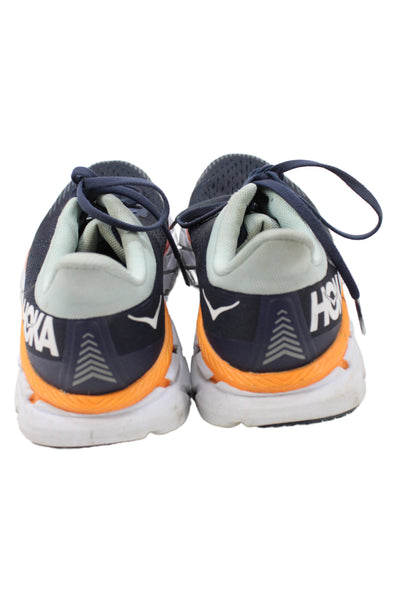HOKA Womens Mesh Lace-Up Tied Running Sneakers Navy Size 9