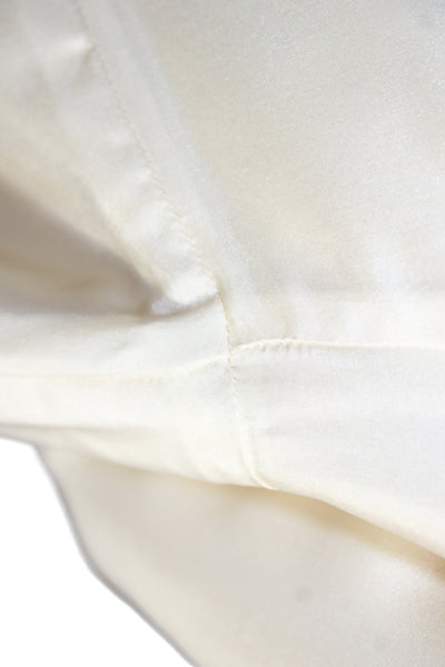 Louis Vuitton Women Sheath Dress Ivory Knee Length Zip 3/4 Sleeve Size 40