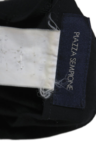 Piazza Sempione Women Black Dress Pants Zip Size 40