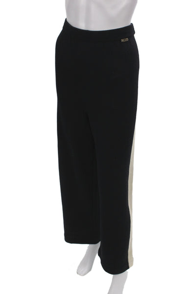 St. John By Marie Gray Women Ankle Pants Black Wool Size M