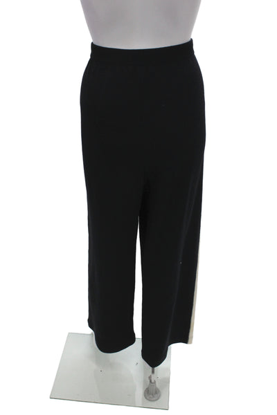 St. John By Marie Gray Women Ankle Pants Black Wool Size M