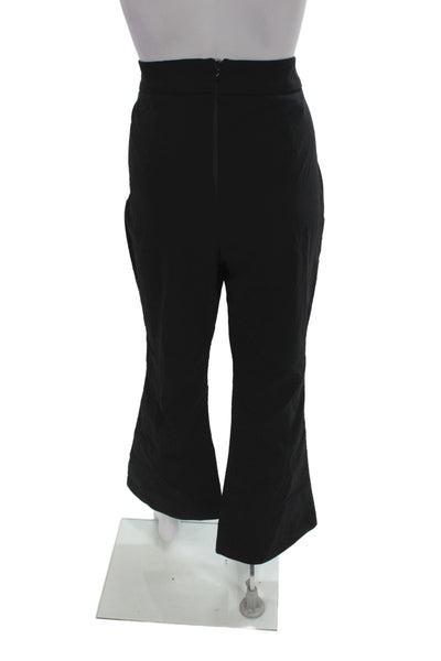 River Island Womens Dress Pants Black Petite Zip 75% Viscose Size 16