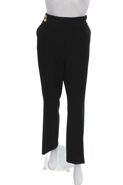 Anne Klein Womens Dress Pants Black Pull On 32in Inseam Size M