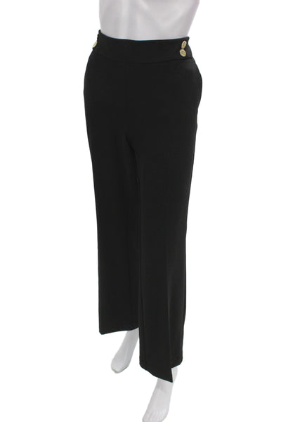 Anne Klein Womens Dress Pants Black Pull On 32in Inseam Size M